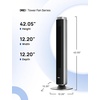 image:imageDREO Smart 42 Tower Fan for Bedroom 12 Speeds 20dB Quiet Standing Fan  40ft Far Airflow 28 fts Cooling Airflow 12 Speeds 4 Modes 90 Oscillating Fans for Indoors 12H Timer DC Motor