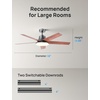 image:imageDREO Smart Ceiling Fan with Lights 52 Inch 12 Speeds amp 3 Fan Modes Stepless Dimmable LED Light Timer 22dB Quiet DC Motor RemoteAPPAlexa Control Black Ceiling Fans Indoor 2026 UpgradedBlack