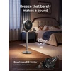 image:imageDREO Smart Fan for Bedroom 110ft Pedestal Fan with DC Motor 150120 OmniDirectional Oscillation Quiet Floor Fan with Smart Control 9 Speeds 6 Modes 43 Inches 12H Timer WiFiVoiceAlexaSilver