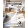 image:imageDREO Smart Fan for Bedroom 110ft Pedestal Fan with DC Motor 150120 OmniDirectional Oscillation Quiet Floor Fan with Smart Control 9 Speeds 6 Modes 43 Inches 12H Timer WiFiVoiceAlexaGold