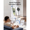 image:imageDREO Smart Fan for Bedroom 110ft Pedestal Fan with DC Motor 150120 OmniDirectional Oscillation Quiet Floor Fan with Smart Control 9 Speeds 6 Modes 43 Inches 12H Timer WiFiVoiceAlexaSilver