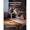 image:imageDREO Smart Fan for Bedroom 110ft Pedestal Fan with DC Motor 150120 OmniDirectional Oscillation Quiet Floor Fan with Smart Control 9 Speeds 6 Modes 43 Inches 12H Timer WiFiVoiceAlexaGold