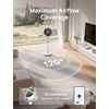 image:imageDREO Smart Fan for Bedroom 120 120 OmniDirectional Oscillating Fans 100ft Quiet Pedestal Fan with RGB Light 9 Speeds 6 Modes 20dB 8H Timer WiFiVoiceAlexa 3540 Floor Fans with RemoteWhite