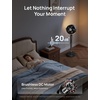 image:imageDREO Smart Fan for Bedroom 120105 Omnidirectional Oscillating Quiet 20dB Fan 100ft Air Circulator Pedestal Fan with DC Motor 8 Speeds 6 Modes 3743 Height WiFiVoiceAlexa no lightBlack