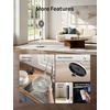 image:imageDREO Smart Fan for Bedroom 120105 Omnidirectional Oscillating Quiet 20dB Fan 100ft Air Circulator Pedestal Fan with DC Motor 8 Speeds 6 Modes 3743 Height WiFiVoiceAlexa no lightWhite