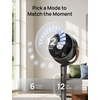 image:imageDREO Smart Fan for Bedroom 120105 Omnidirectional Oscillating Quiet 20dB Fan 100ft Air Circulator Pedestal Fan with DC Motor 8 Speeds 6 Modes 3743 Height WiFiVoiceAlexa no lightDark Grey