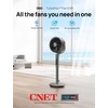 image:imageDREO Smart Fan for Bedroom 120105 Omnidirectional Oscillating Quiet 20dB Fan 100ft Air Circulator Pedestal Fan with DC Motor 8 Speeds 6 Modes 3743 Height WiFiVoiceAlexa no lightGrey