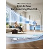 image:imageDREO Smart Fan for Bedroom 120105 Omnidirectional Oscillating Quiet 20dB Fan 100ft Air Circulator Pedestal Fan with DC Motor 8 Speeds 6 Modes 3743 Height WiFiVoiceAlexa no lightWhite