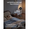 image:imageDREO Smart Fan for Bedroom 120105 Omnidirectional Oscillating Quiet 20dB Fan 100ft Air Circulator Pedestal Fan with DC Motor 8 Speeds 6 Modes 3743 Height WiFiVoiceAlexa no lightDark Grey