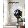 image:imageDREO Smart Fan for Bedroom 120105 Omnidirectional Oscillating Quiet 20dB Fan 100ft Air Circulator Pedestal Fan with DC Motor 8 Speeds 6 Modes 3743 Height WiFiVoiceAlexa no lightBlack