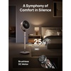 image:imageDREO Smart Fan for Bedroom Positionbased Oscillation 150120 3D Oscillating Fan 110ft Pedestal Fans with WiFiVoiceRemote Standing Fans Work with AlexaGoogle 9 Speeds 6 Modes 20dB SilverGold