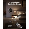 image:imageDREO Smart Fan for Bedroom Positionbased Oscillation 150120 3D Oscillating Fan 110ft Pedestal Fans with WiFiVoiceRemote Standing Fans Work with AlexaGoogle 9 Speeds 6 Modes 20dB SilverSilver