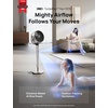image:imageDREO Smart Fan for Bedroom Positionbased Oscillation 150120 3D Oscillating Fan 110ft Pedestal Fans with WiFiVoiceRemote Standing Fans Work with AlexaGoogle 9 Speeds 6 Modes 20dB SilverSilver