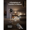 image:imageDREO Smart Fan for Bedroom Positionbased Oscillation 150120 3D Oscillating Fan 110ft Pedestal Fans with WiFiVoiceRemote Standing Fans Work with AlexaGoogle 9 Speeds 6 Modes 20dB SilverStarlight