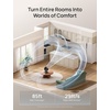 image:imageDREO Smart Fan for Bedroom Powerful 85 ft Airflow 12 Inches Desk Fans in 20dB Quiet 9090 oscillating fans AppVoice Control 9 Speeds amp 812H Timer for Home Office DormBlack