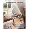 image:imageDREO Smart Fan for Bedroom Powerful 85 ft Airflow 12 Inches Desk Fans in 20dB Quiet 9090 oscillating fans AppVoice Control 9 Speeds amp 812H Timer for Home Office DormWhite