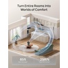 image:imageDREO Smart Fan for Bedroom Powerful 85 ft Airflow 12 Inches Desk Fans in 20dB Quiet 9090 oscillating fans AppVoice Control 9 Speeds amp 812H Timer for Home Office DormGrey