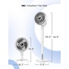 image:imageDREO Smart Fan for Bedroom standing 150 100 OmniDirectional Oscillating Fans 120ft CirculAir Quiet Fan with DC Motor 12 Speeds 6 Modes 20dBRemote Control 12H TimerWhite