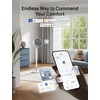 image:imageDREO Smart Fan for Bedroom standing 150 100 OmniDirectional Oscillating Fans 120ft CirculAir Quiet Fan with DC Motor 12 Speeds 6 Modes 20dBRemote Control 12H TimerWhite