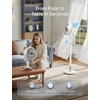 image:imageDREO Smart Fan for Bedroom standing 150 100 OmniDirectional Oscillating Fans 120ft CirculAir Quiet Fan with DC Motor 12 Speeds 6 Modes 20dBRemote Control 12H TimerWhite