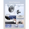 image:imageDREO Smart Fan for Bedroom120 Vertical and 90 Oscillating Fan with RemoteVoice 13 Inch Height Quiet Air Circulator for Whole Room 70 ft 4 Speeds 5 Modes 12H Timer Desk Fans for Home OfficeWhite