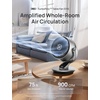 image:imageDREO Smart Fan for Bedroom120 Vertical and 90 Oscillating Fan with RemoteVoice 13 Inch Height Quiet Air Circulator for Whole Room 70 ft 4 Speeds 5 Modes 12H Timer Desk Fans for Home OfficeSilver