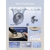 image:imageDREO Smart Fan for Bedroom120 Vertical and 90 Oscillating Fan with RemoteVoice 13 Inch Height Quiet Air Circulator for Whole Room 70 ft 4 Speeds 5 Modes 12H Timer Desk Fans for Home OfficeGold