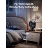 image:imageDREO Smart Fan for Bedroom120 Vertical and 90 Oscillating Fan with RemoteVoice 13 Inch Height Quiet Air Circulator for Whole Room 70 ft 4 Speeds 5 Modes 12H Timer Desk Fans for Home OfficeBlack