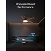 image:imageDREO Smart RGBIC Ceiling Fans with Lights Low profile Ceiling Fan with AlexaApp 52 Dimmable Lighting amp Color Tuning 25dB Quiet for Living Room Game Room Easy Installation Black 2026 UpgradedBlack