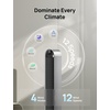 image:imageDREO Smart Tower Fan for Bedroom 120 Oscillating Fan 20dB Quiet DC Motor  28fts Airflow 12 Speeds 4 Modes Bladeless Standing Fan 12H Timer Cooling Fan for Home Living Room App amp Alexa ControlSilver