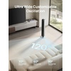 image:imageDREO Smart Tower Fan for Bedroom 120 Oscillating Fan 20dB Quiet DC Motor  28fts Airflow 12 Speeds 4 Modes Bladeless Standing Fan 12H Timer Cooling Fan for Home Living Room App amp Alexa ControlSilver