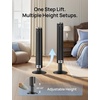 image:imageDREO Smart Tower Fan for Bedroom 4045 Adjustable Height 20dB Quiet Fan  28 fts Velocity DC Motor 9 Speeds 4 Modes 90Oscillating Standing Fan 12H Timer for Home Office with AlexaGoogleBlack