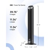 image:imageDREO Smart Tower Fan for Bedroom 90 Oscillating Fan 26fts Wind 28dB  5 speeds 4 modes Quiet Floor Fans for Room  12H timer RemoteAPP amp Voice Control Standing Fans that Blow Cold Air SilverSilver