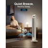 image:imageDREO Smart Tower Fan for Bedroom 90 Oscillating Fan 26fts Wind 28dB  5 speeds 4 modes Quiet Floor Fans for Room  12H timer RemoteAPP amp Voice Control Standing Fans that Blow Cold Air SilverPure White
