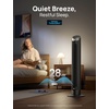 image:imageDREO Smart Tower Fan for Bedroom 90 Oscillating Fan 26fts Wind 28dB  5 speeds 4 modes Quiet Floor Fans for Room  12H timer RemoteAPP amp Voice Control Standing Fans that Blow Cold Air SilverSilver