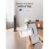 image:imageDREO Smart Tower Fan for Bedroom 90 Oscillating Fan 26fts Wind 28dB  5 speeds 4 modes Quiet Floor Fans for Room  12H timer RemoteAPP amp Voice Control Standing Fans that Blow Cold Air SilverGold