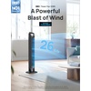 image:imageDREO Smart Tower Fan for Bedroom 90 Oscillating Fan 26fts Wind 28dB  5 speeds 4 modes Quiet Floor Fans for Room  12H timer RemoteAPP amp Voice Control Standing Fans that Blow Cold Air SilverSilver