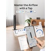 image:imageDREO Smart Tower Fan for Bedroom 90 Oscillating Standing Fans for Room with 4 Speeds 4 Modes 28dB Quiet for Sleep 26fts Velocity 8H Timer RemoteAppVoice Control for Living Room Office HomeBlack