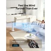 image:imageDREO Smart Tower Fan for Bedroom 90 Oscillating Standing Fans for Room with 4 Speeds 4 Modes 28dB Quiet for Sleep 26fts Velocity 8H Timer RemoteAppVoice Control for Living Room Office HomeWhite