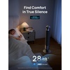 image:imageDREO Smart Tower Fan for Bedroom 90 Oscillating Standing Fans for Room with 4 Speeds 4 Modes 28dB Quiet for Sleep 26fts Velocity 8H Timer RemoteAppVoice Control for Living Room Office HomeBlack