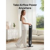 image:imageDREO Smart Tower Fan for Bedroom 90 Oscillating Standing Fans for Room with 4 Speeds 4 Modes 28dB Quiet for Sleep 26fts Velocity 8H Timer RemoteAppVoice Control for Living Room Office HomeBlack