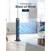 image:imageDREO Tower Fan for Bedroom 90 Oscillating Fan 5 Speeds 4 Cooling Modes  26 fts Powerful Airflow 28dB Quiet Fan 12H Timer 40 Standing Floor Fan for Home Office with Remote ControlBlack
