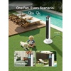 image:imageDREO TurboCool Outdoor Misting Fan 711AS 33 fts High Velocity 20dB Quiet  12 Speeds 4 Modes 150 Customizable Oscillating Smart Standing Fan for Bedroom DC Motor IPX4rated Weather ResistantWhite