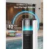 image:imageDREO TurboCool Outdoor Misting Fan 711AS 33 fts High Velocity 20dB Quiet  12 Speeds 4 Modes 150 Customizable Oscillating Smart Standing Fan for Bedroom DC Motor IPX4rated Weather ResistantWhite