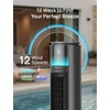 image:imageDREO TurboCool Outdoor Misting Fan 711AS 33 fts High Velocity 20dB Quiet  12 Speeds 4 Modes 150 Customizable Oscillating Smart Standing Fan for Bedroom DC Motor IPX4rated Weather ResistantGrey