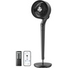 image:imageDREO Fan for Bedroom 2026 New model120100 OmniDirectional Oscillating Fan 96ft DC Motor 20 dB Quiet Standing Pedestal Fans 9 Speeds 3 Modes Remote 3742 Adjustable Height 8H TimerGrey Smart WiFi