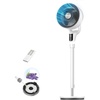 image:imageDREO Fan for Bedroom 2026 Upgraded 90ft Airflow 20dB Quiet Fan 90 Oscillating Standing Fan for Whole Room DC Motor 8H Speeds 3 Modes 3842 Adjustable Height 8H Timer 105 Manual VerticalWhite