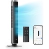 image:imageDREO Smart 42 Tower Fan for Bedroom 12 Speeds 20dB Quiet Standing Fan  40ft Far Airflow 28 fts Cooling Airflow 12 Speeds 4 Modes 90 Oscillating Fans for Indoors 12H Timer DC Motor