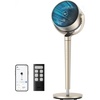 image:imageDREO Smart Fan for Bedroom 110ft Pedestal Fan with DC Motor 150120 OmniDirectional Oscillation Quiet Floor Fan with Smart Control 9 Speeds 6 Modes 43 Inches 12H Timer WiFiVoiceAlexaGold