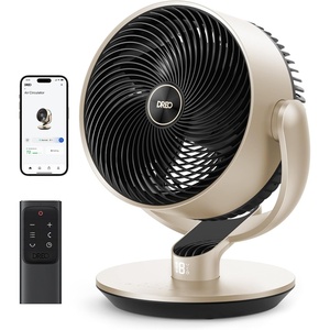 image:imageDREO 16 Inch 20dB Quiet Smart Fans for Bedroom DC Room Fan with Remote 120120 Oscillating Fan 6 Modes 9 Speeds 12H TimerWorks AlexaGoogleWiFiVoice Control Silver Oversize DRHAF004SStarlight